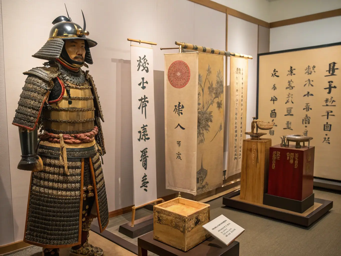 A close-up shot of traditional Chinese Wushu weapons, such as a sword or staff, representing the cultural aspect of the art.